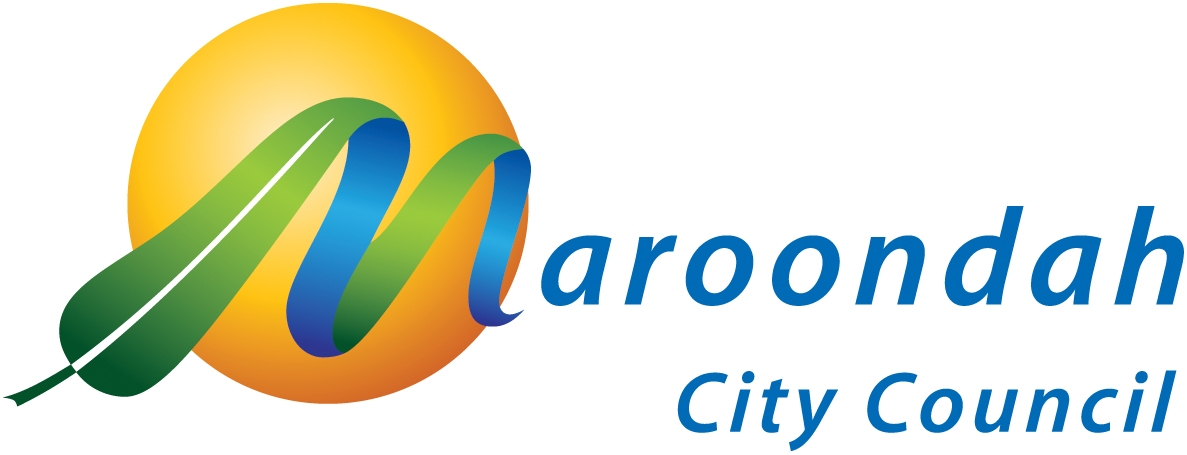 White background Maroondah logo for Victoria Walks supporters